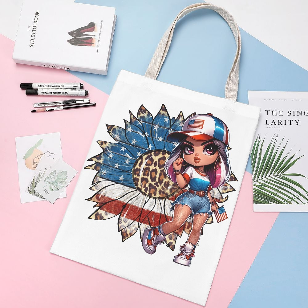 American Girl Canvas Tote - Kim’s Signature Beauty & Accessories    