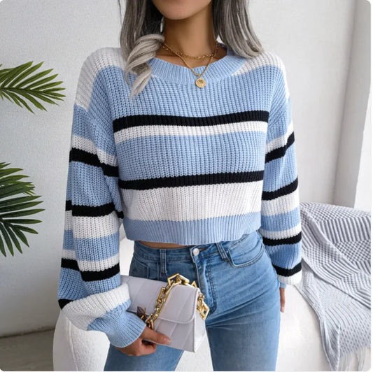 Long Sleeve Knit Sweater - Kim’s Signature Beauty & Accessories    (Store description)