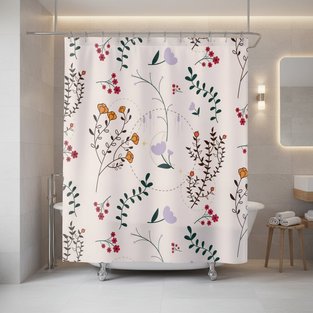 Artful Blossoms Shower Curtain - Kim’s Signature Beauty & Accessories    