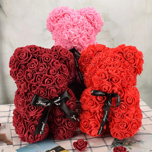 Artificial Flower Rose Bear - Kim’s Signature Beauty & Accessories    