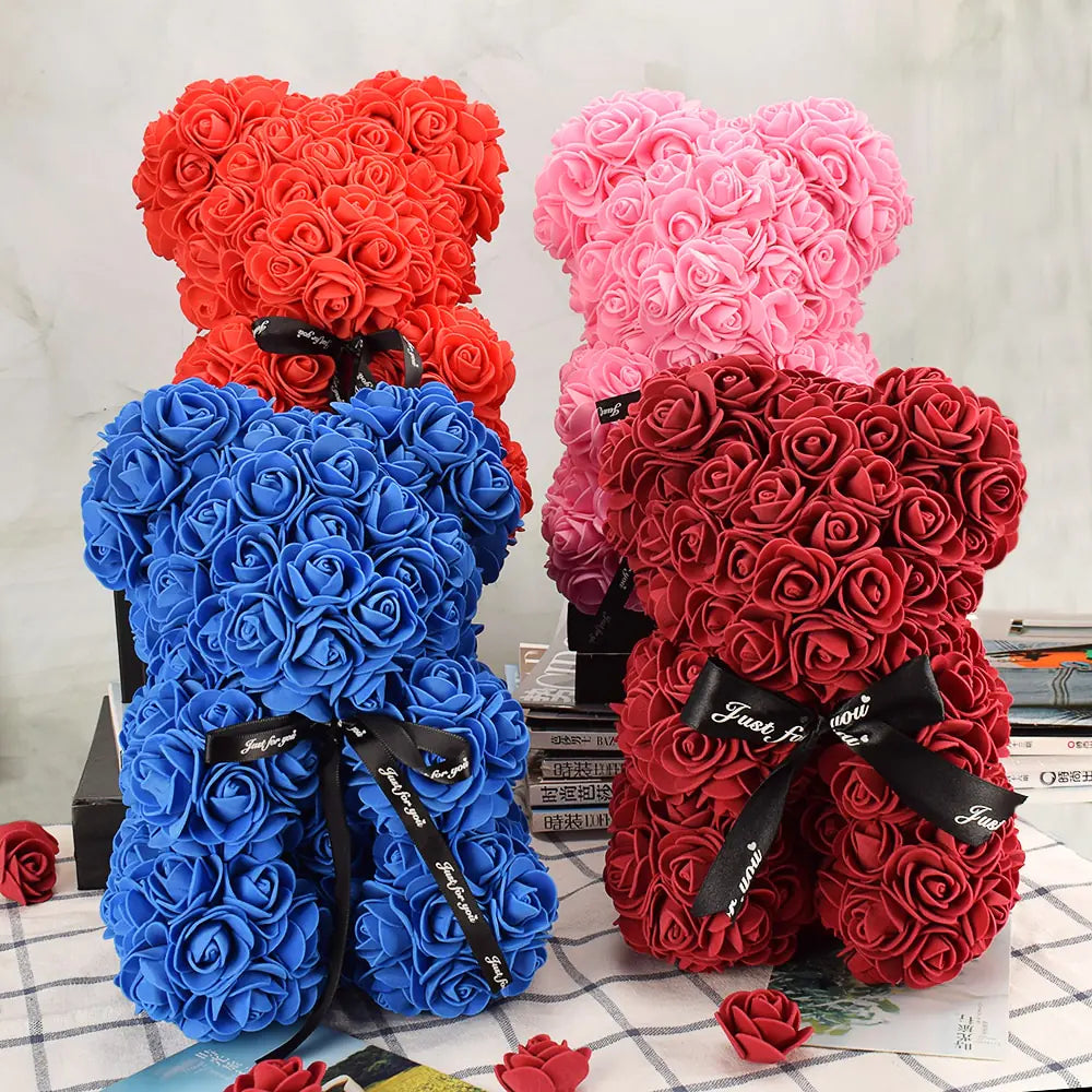 Artificial Flower Rose Bear - Kim’s Signature Beauty & Accessories    