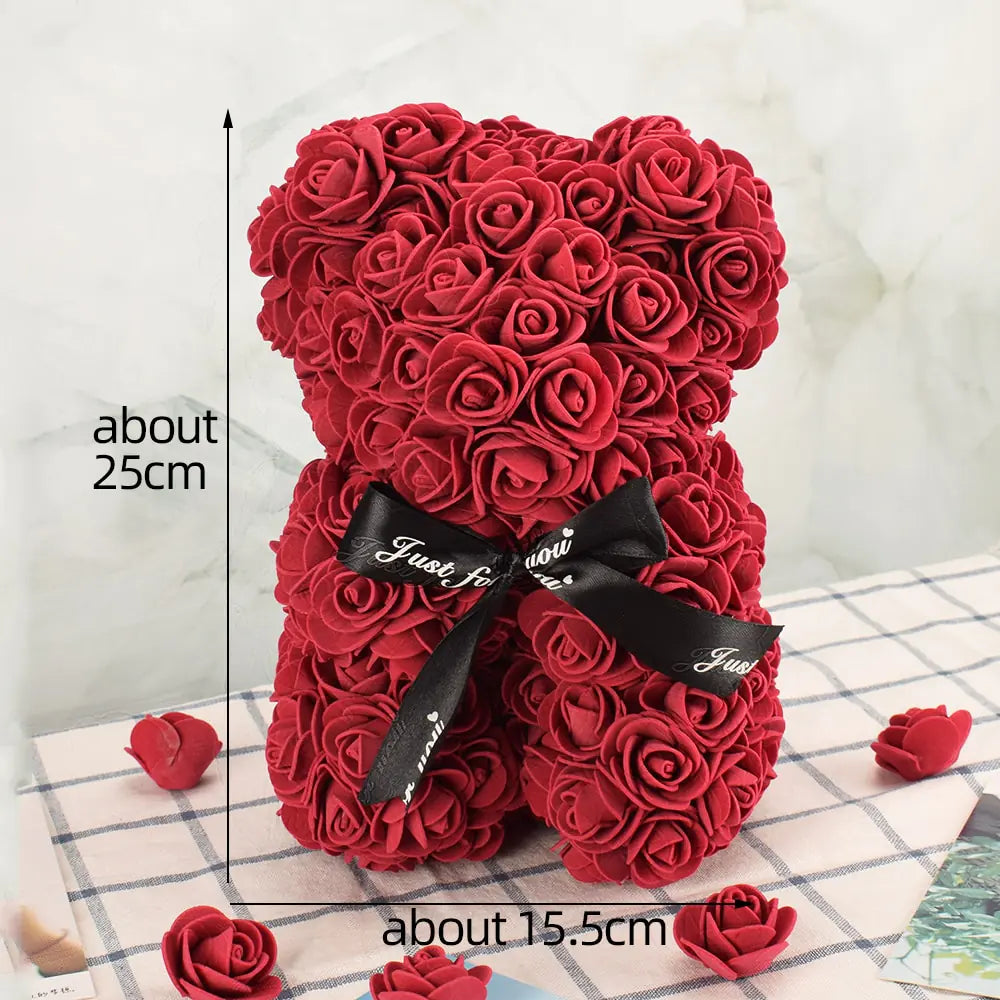 Artificial Flower Rose Bear - Kim’s Signature Beauty & Accessories    