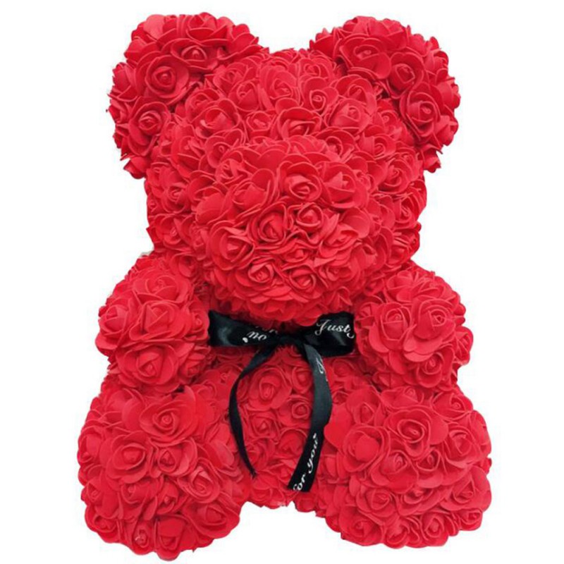 Artificial Red Rose Teddy Bear Decoration - Kim’s Signature Beauty & Accessories    