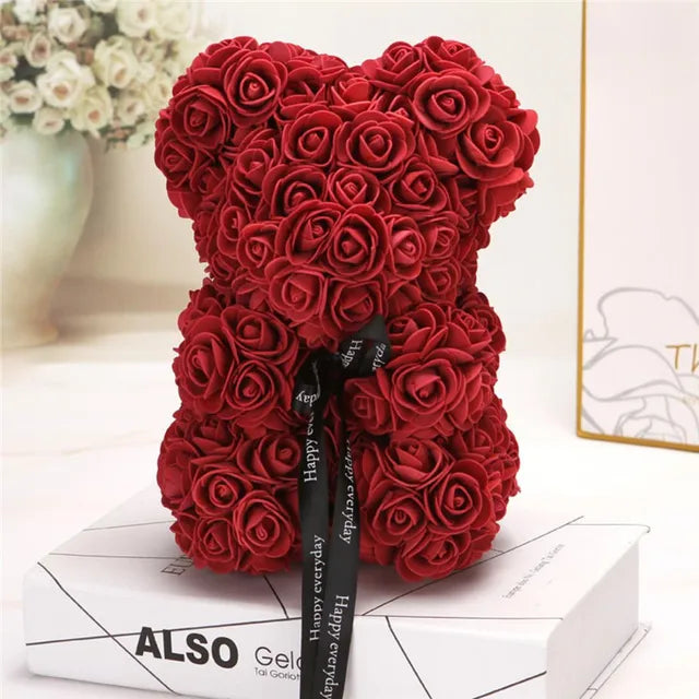 Artificial Rose Bear - Kim’s Signature Beauty & Accessories    