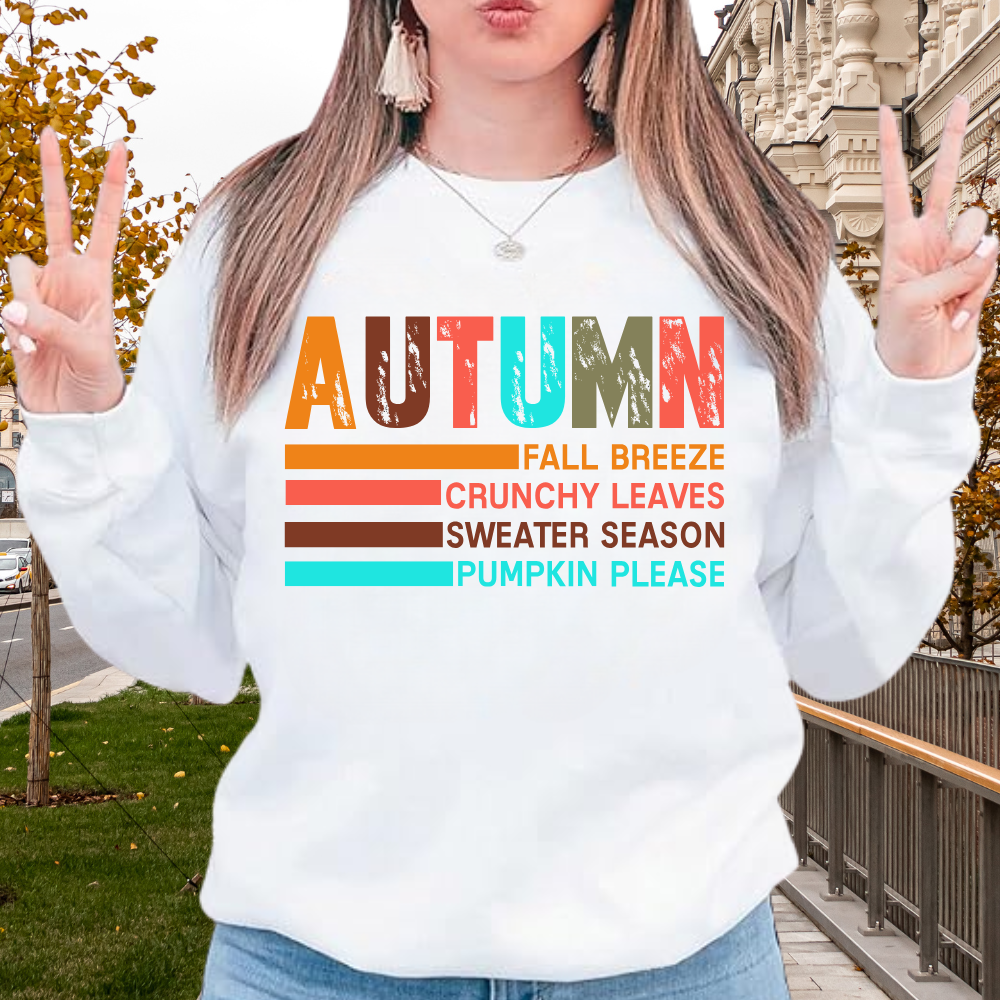 Autumn Fall Vibes Sweatshirt – Cozy Crewneck for Cool Weather - Kim’s Signature Beauty & Accessories    
