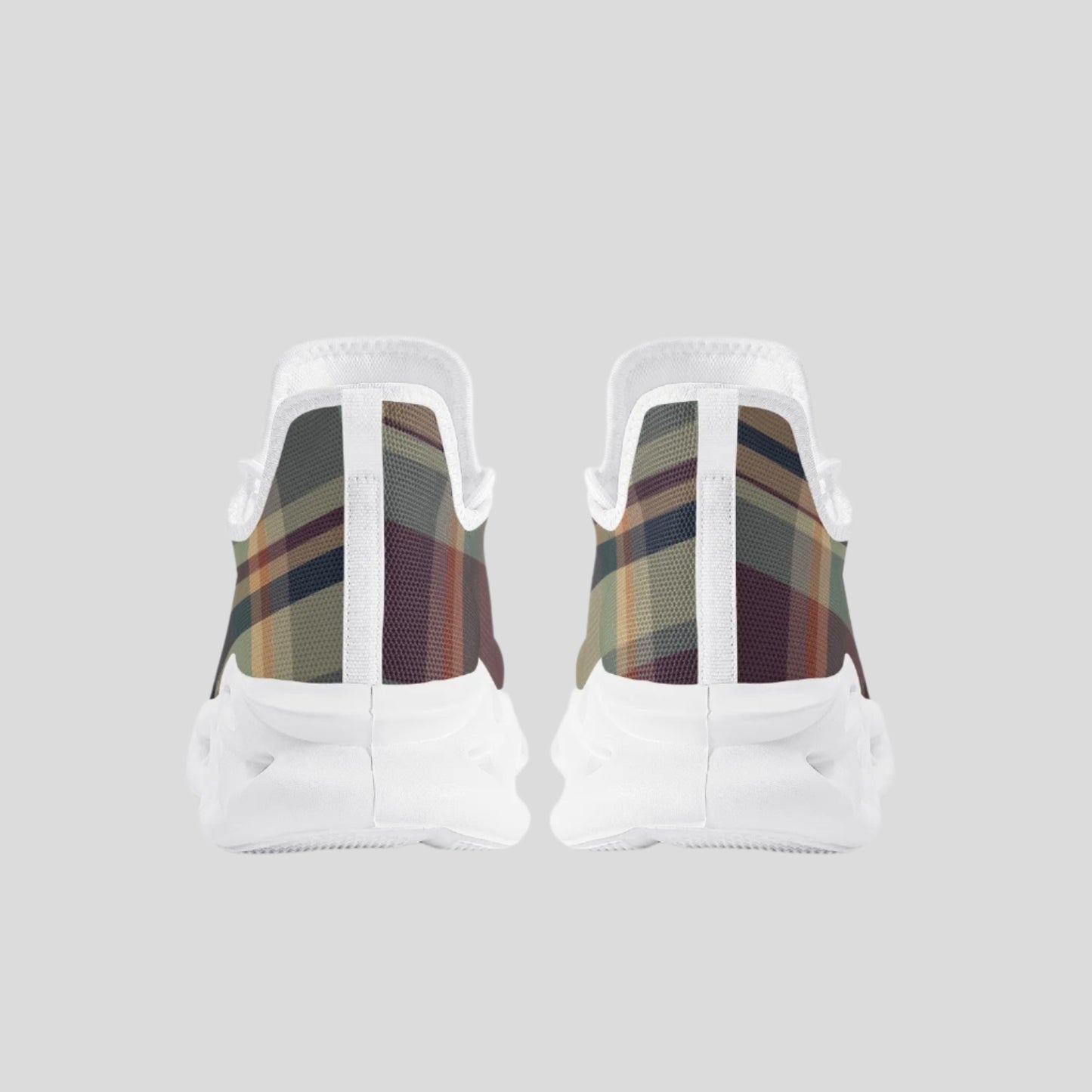 Autumn Plaid Comfort Sneakers – Classic Style Meets Everyday Bounce - Kim’s Signature Beauty & Accessories    