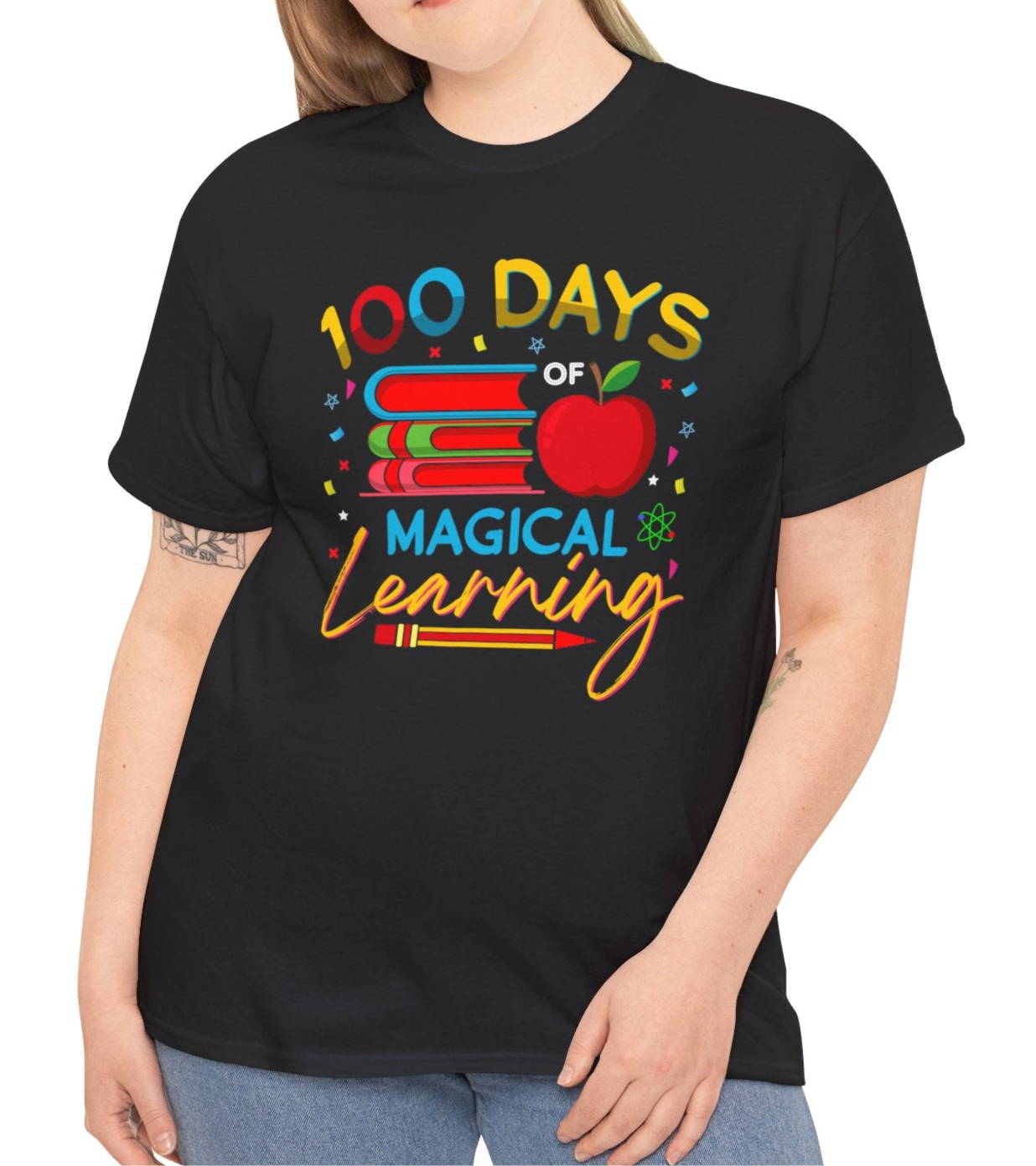 100 Days of School | Cotton Tee - Kim’s Signature Beauty & Accessories    (Store description)