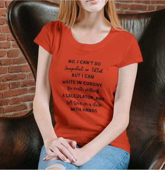 No Snap Chat, No Tik T-Shirt - Kim’s Signature Beauty & Accessories    (Store description)