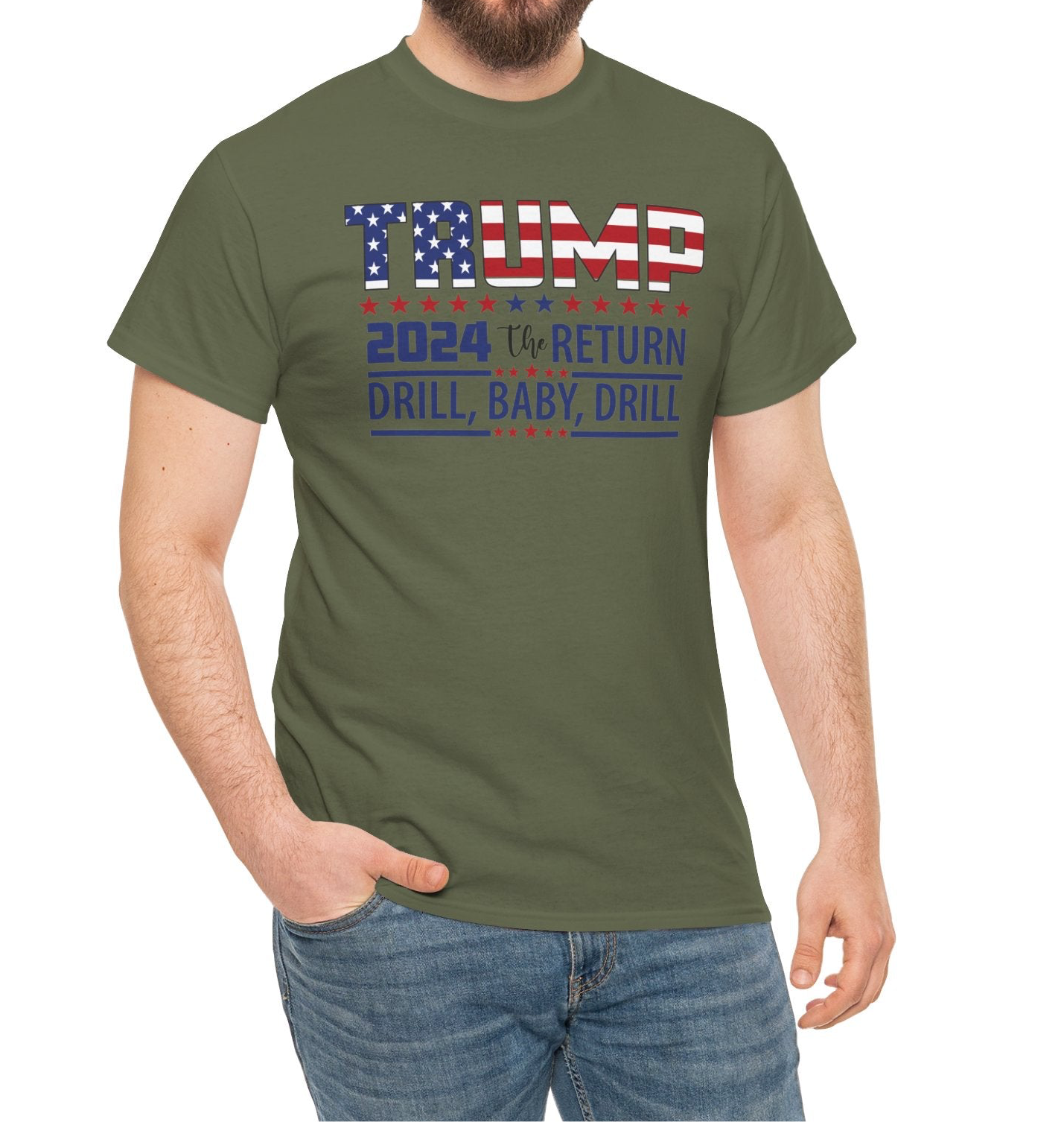 Trump- Drill Baby Drill | Tee - Kim’s Signature Beauty & Accessories    (Store description)
