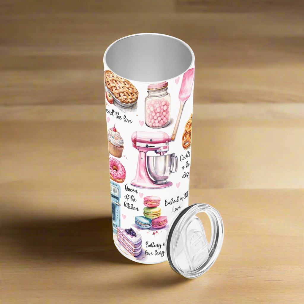 Baker's Dream |  20oz Straight Skinny Tumbler - Kim’s Signature Beauty & Accessories    