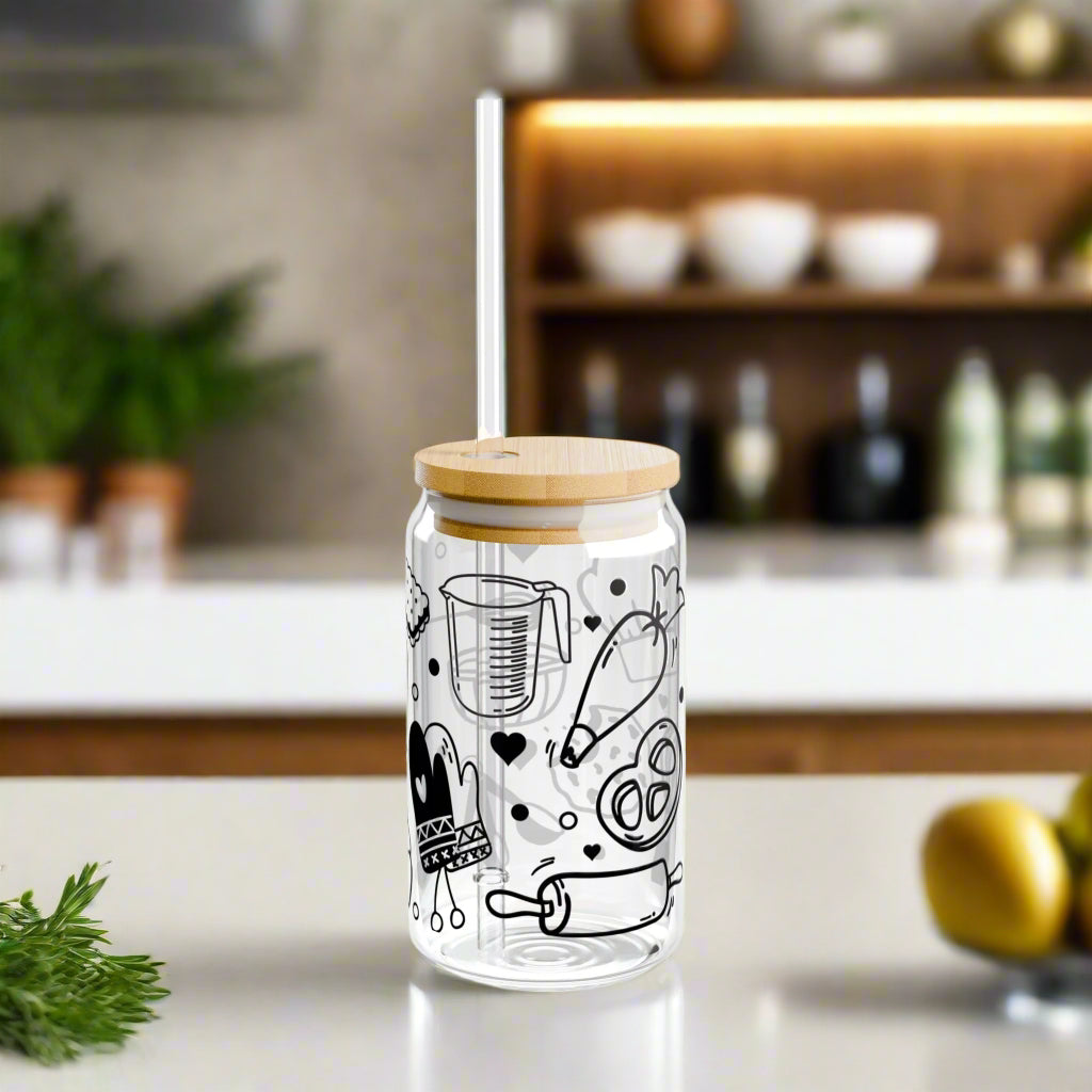 Bakers Love Sipper Glass - Kim’s Signature Beauty & Accessories    