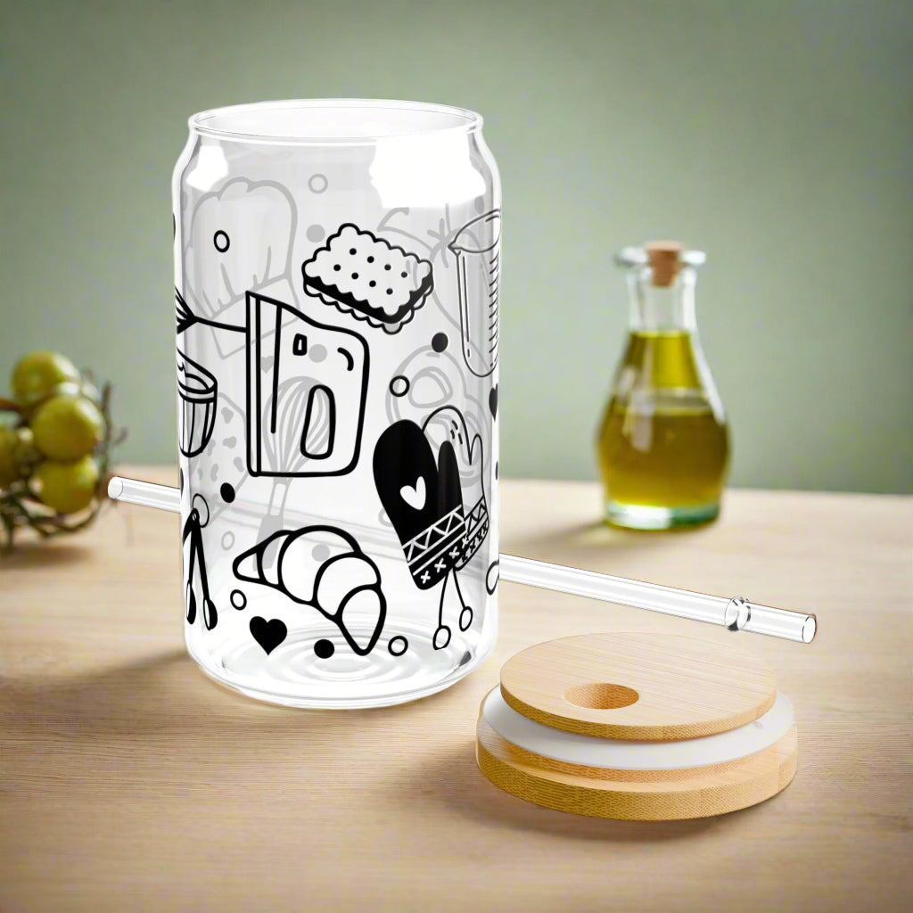 Bakers Love Sipper Glass - Kim’s Signature Beauty & Accessories    