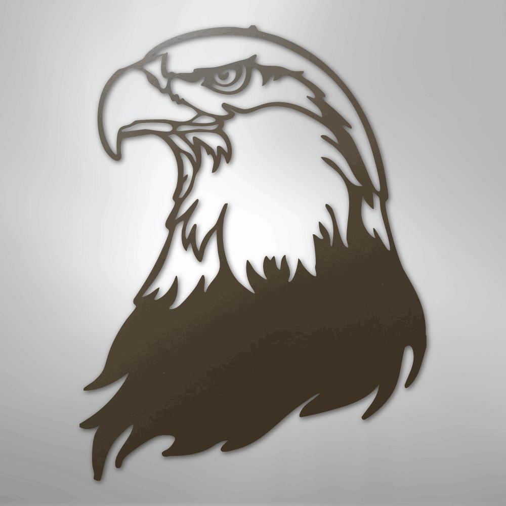 Bald Eagle Head - Steel Sign - Kim’s Signature Beauty & Accessories