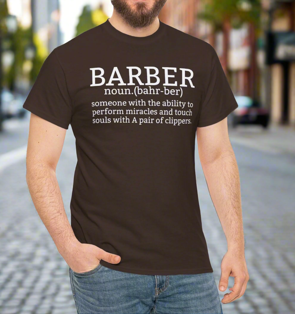 Barber Definition Tee for Barbers Who Perform Miracles - Kim’s Signature Beauty & Accessories    