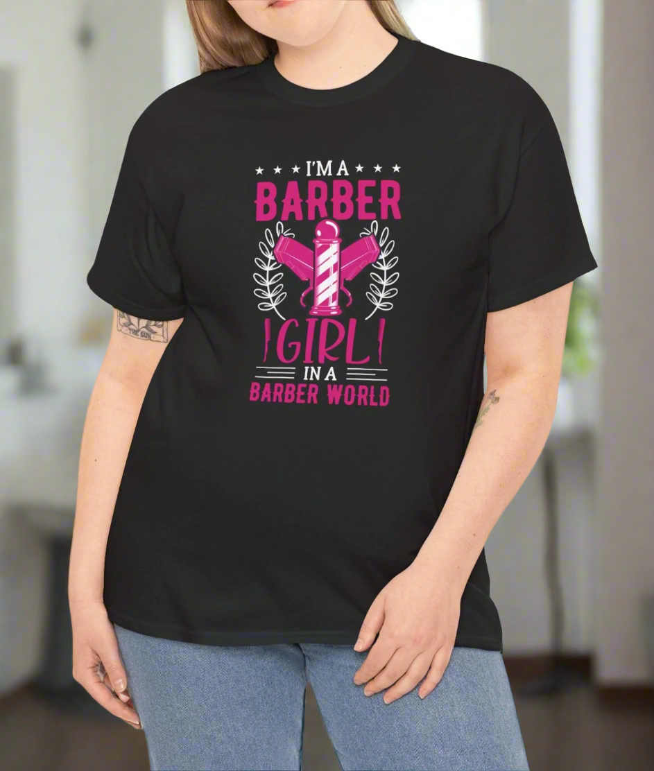 Barber Girl T-Shirt – Women in Barbering Tee - Kim’s Signature Beauty & Accessories    