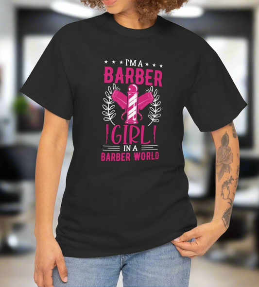 Barber Girl T-Shirt – Women in Barbering Tee - Kim’s Signature Beauty & Accessories    
