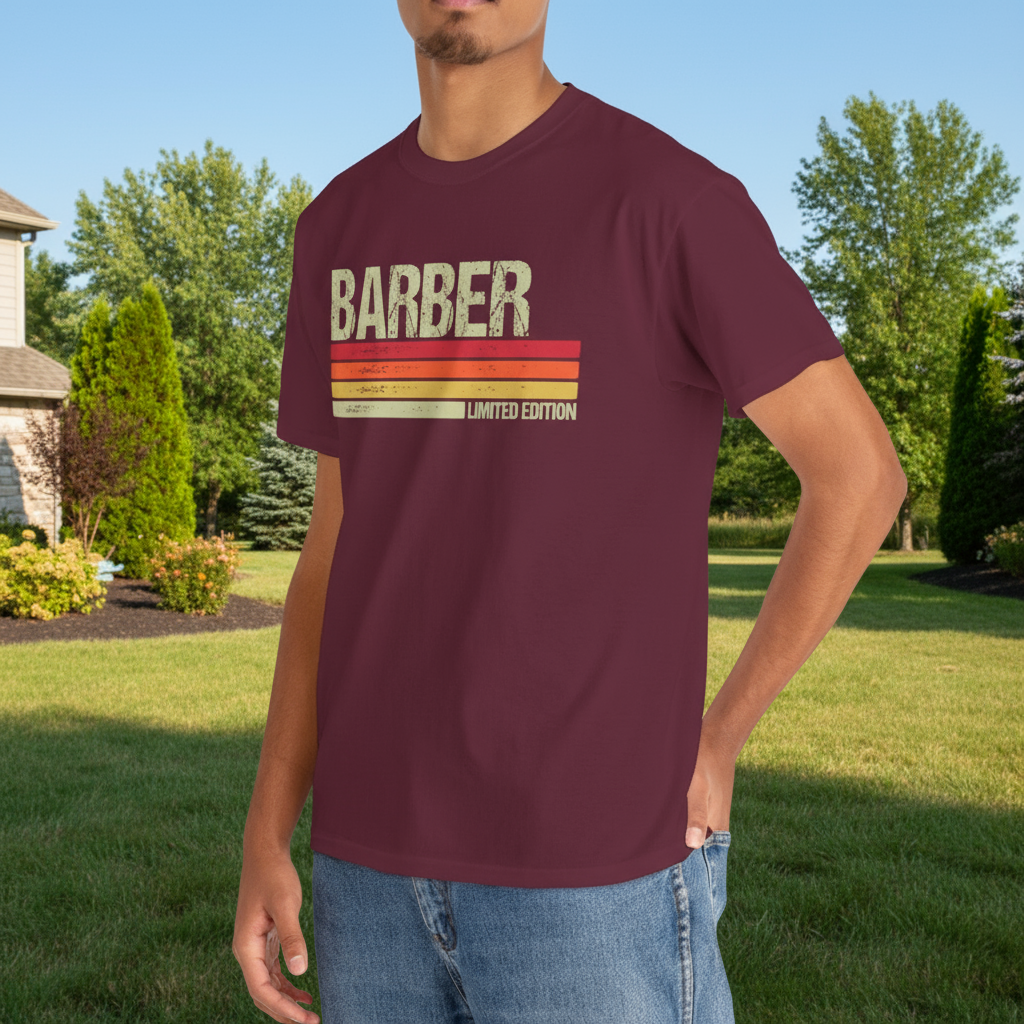 Barber T-Shirt – Retro Limited-Edition Tee for Proud Barbers - Kim’s Signature Beauty & Accessories    