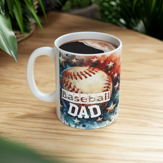 Baseball Dad Ceramic Mug - Kim’s Signature Beauty & Accessories    