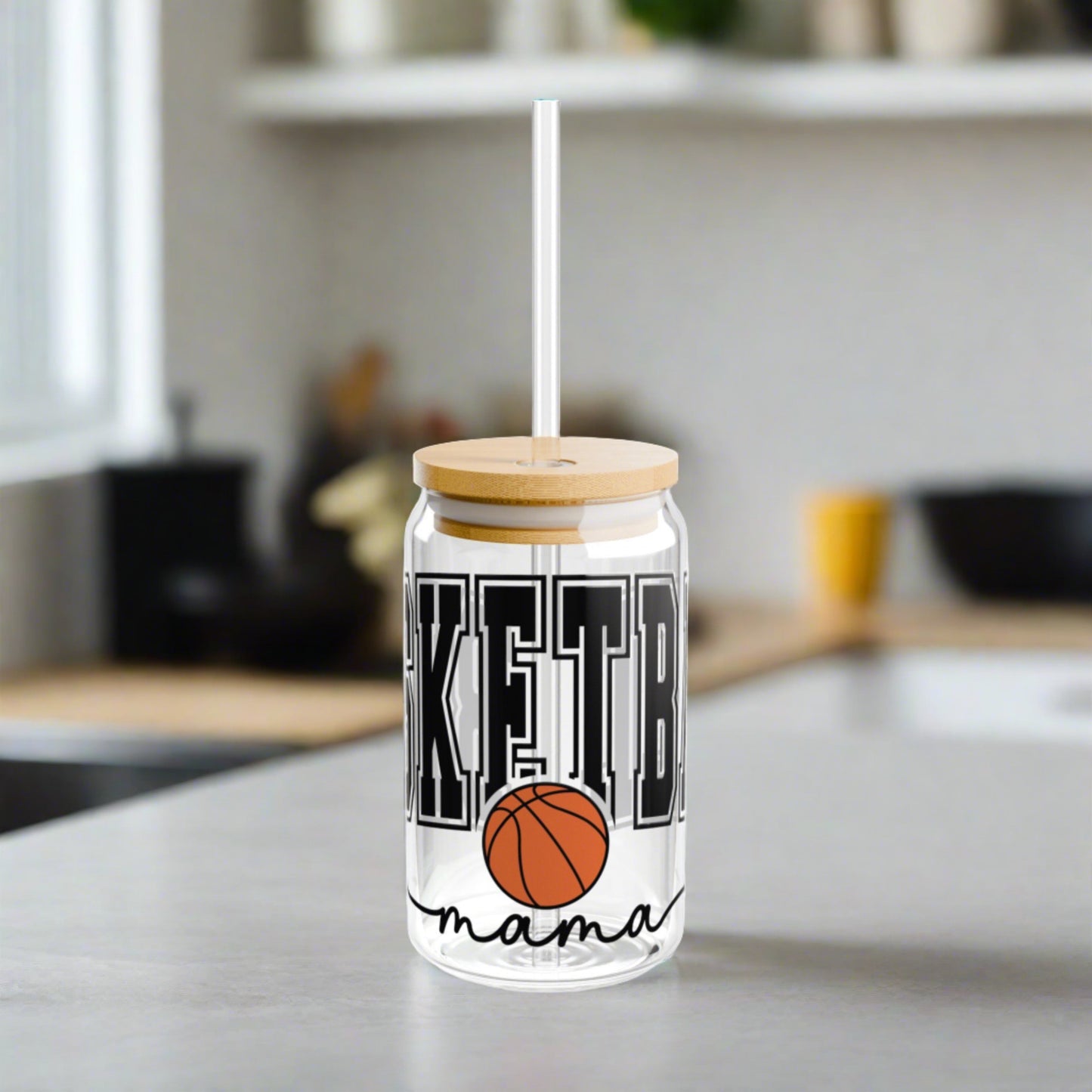 Basketball Mama Sipper Glass, 16oz - Kim’s Signature Beauty & Accessories    