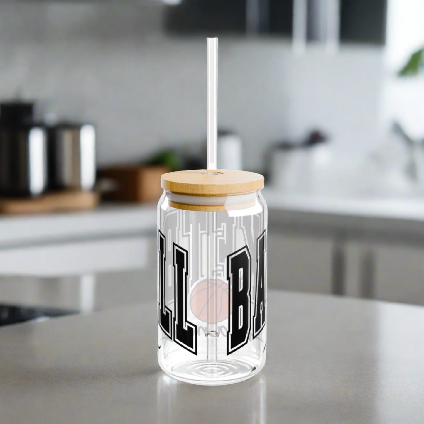 Basketball Mama Sipper Glass, 16oz - Kim’s Signature Beauty & Accessories    