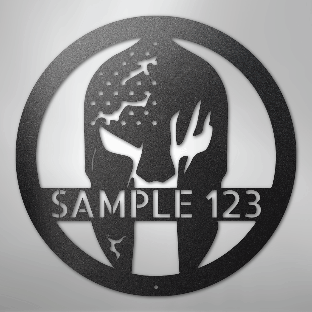 Battle Spartan Helmet - Steel Sign - Kim’s Signature Beauty & Accessories