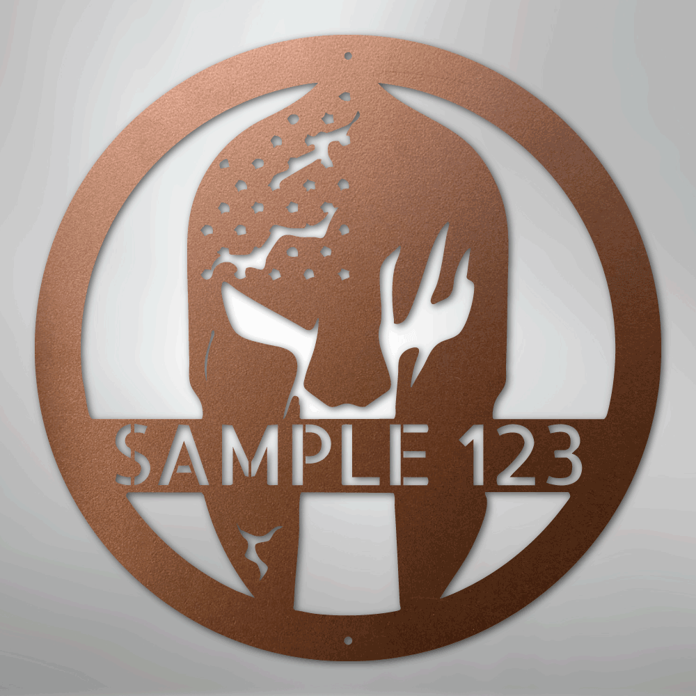 Battle Spartan Helmet - Steel Sign - Kim’s Signature Beauty & Accessories