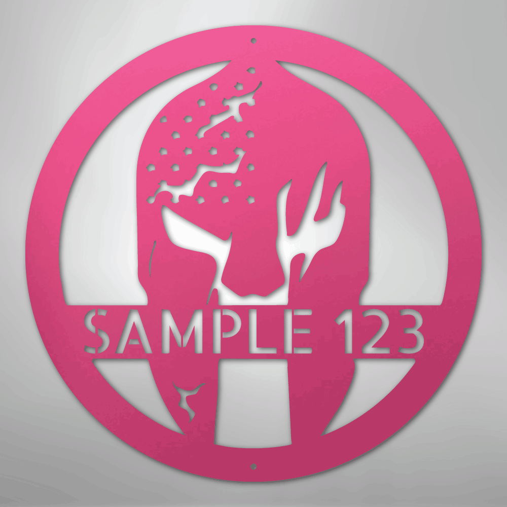 Battle Spartan Helmet - Steel Sign - Kim’s Signature Beauty & Accessories