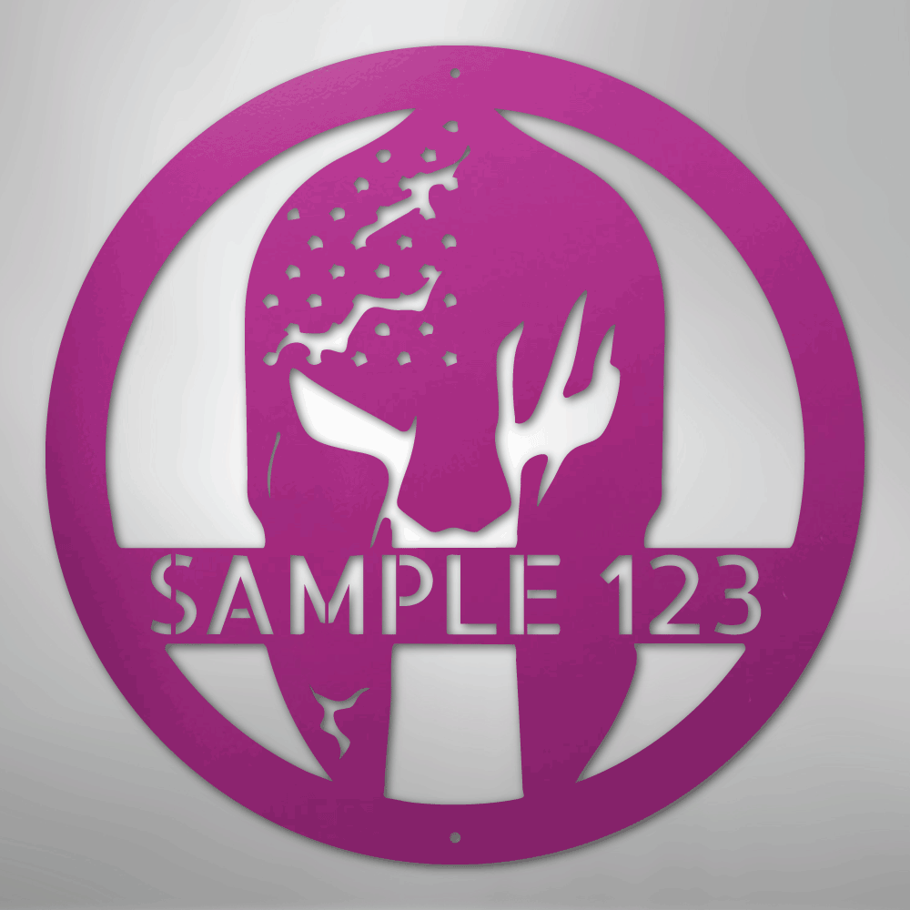 Battle Spartan Helmet - Steel Sign - Kim’s Signature Beauty & Accessories