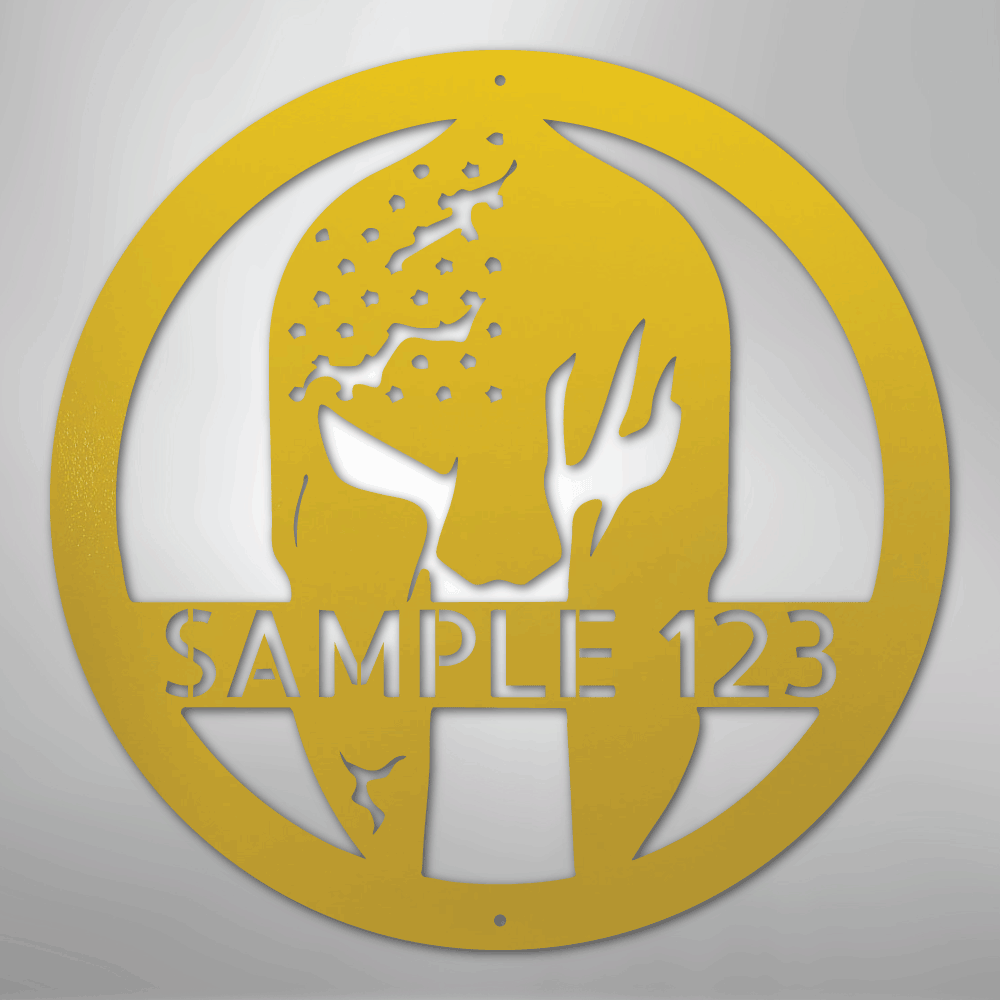 Battle Spartan Helmet - Steel Sign - Kim’s Signature Beauty & Accessories