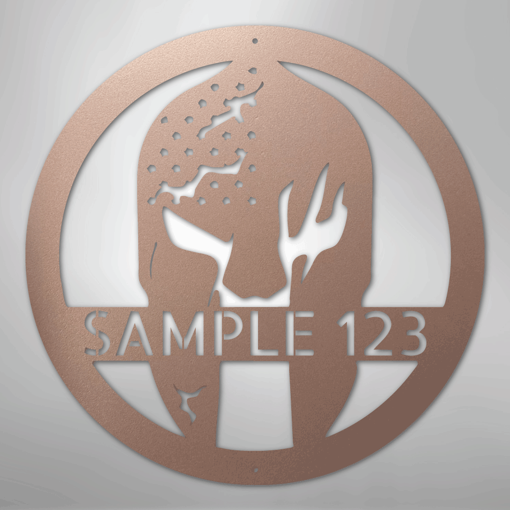 Battle Spartan Helmet - Steel Sign - Kim’s Signature Beauty & Accessories