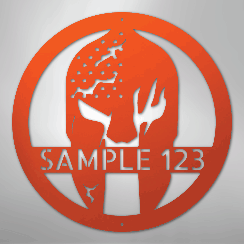 Battle Spartan Helmet - Steel Sign - Kim’s Signature Beauty & Accessories