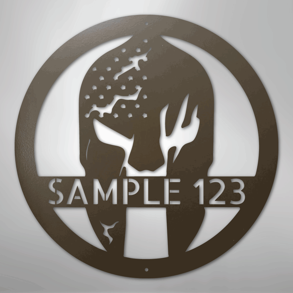 Battle Spartan Helmet - Steel Sign - Kim’s Signature Beauty & Accessories