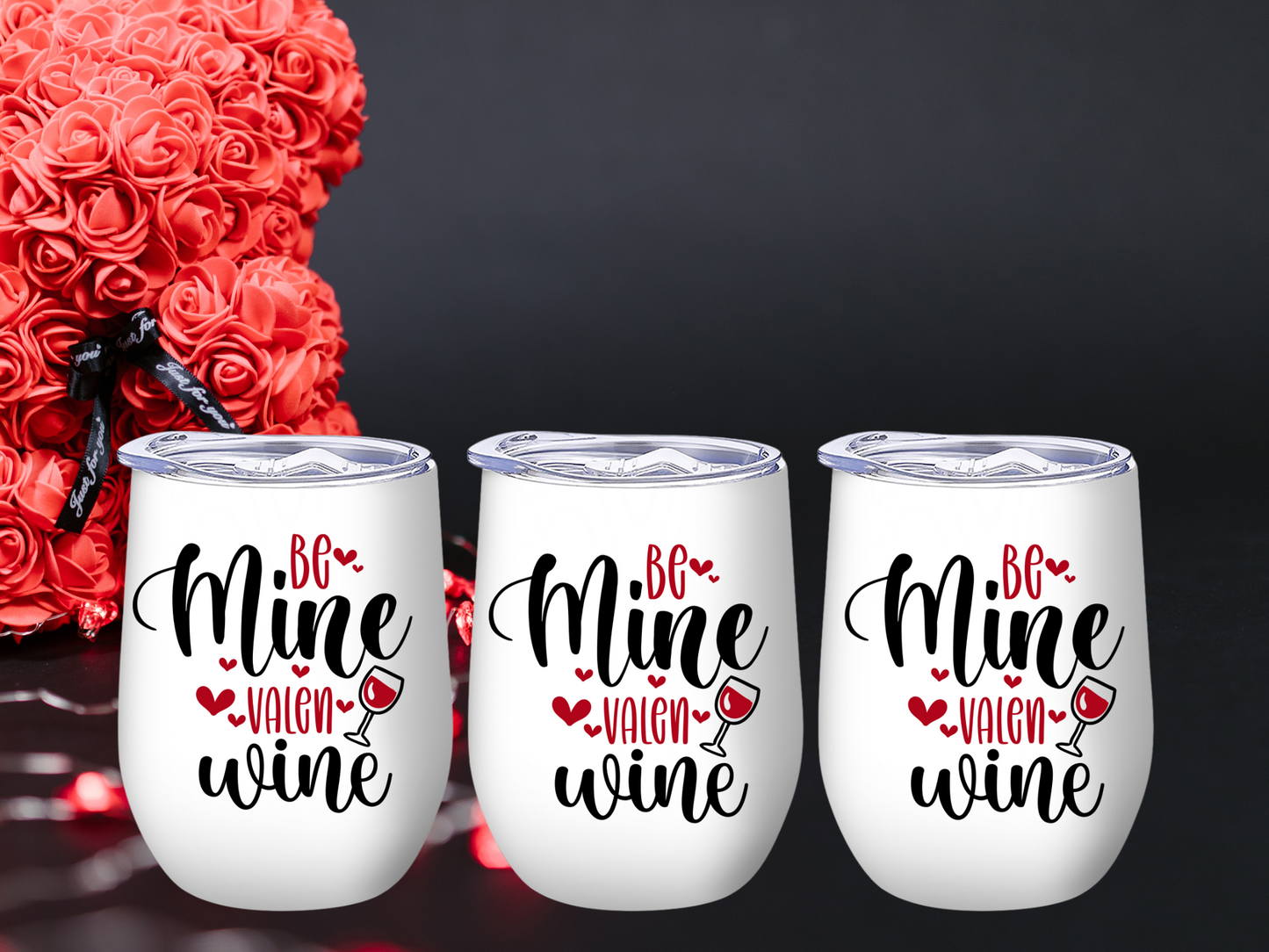 Be Mine Valenwine Tumbler - Kim’s Signature Beauty & Accessories    