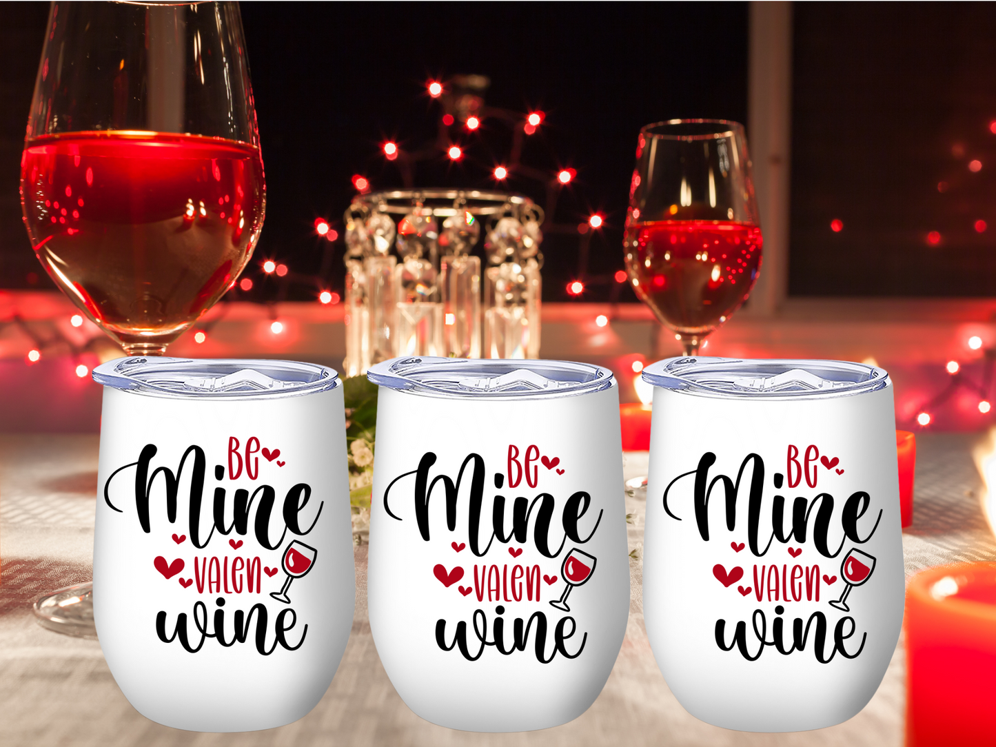 Be Mine Valenwine Tumbler - Kim’s Signature Beauty & Accessories    