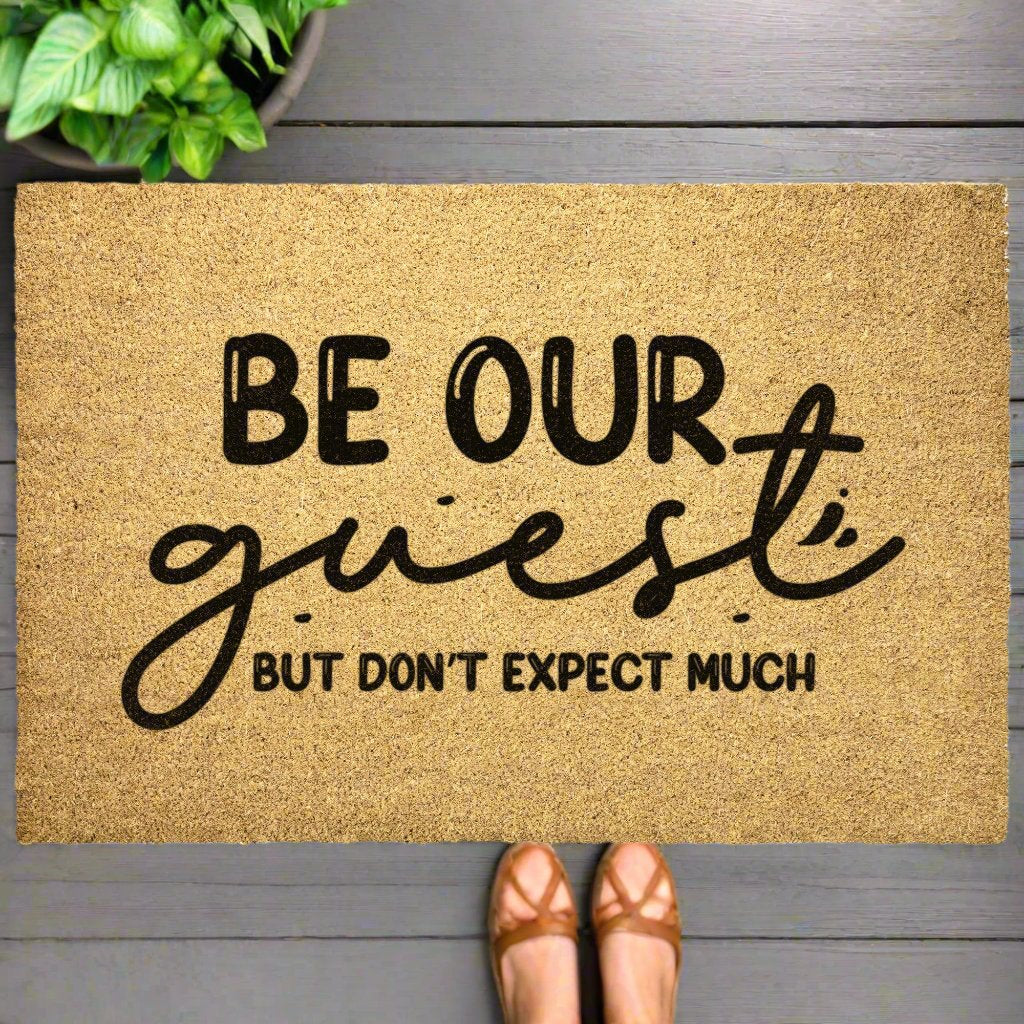 Be Our Guest Door Mat - Kim’s Signature Beauty & Accessories    