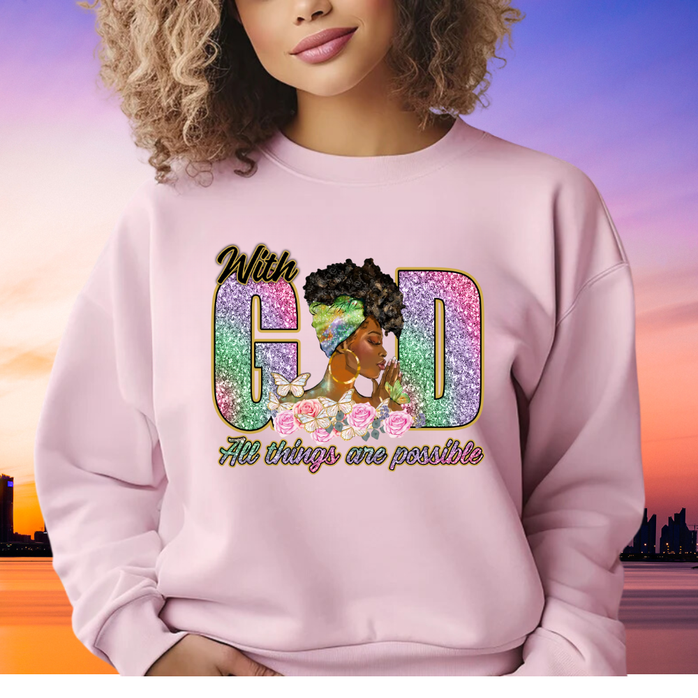 Beautiful Graceful in Prayer Sweatshirt - Kim’s Signature Beauty & Accessories    