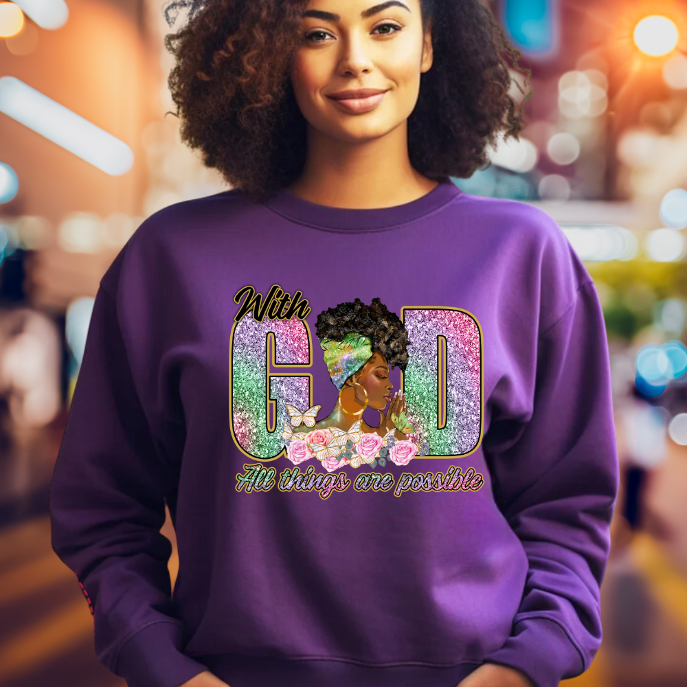 Beautiful Graceful in Prayer Sweatshirt - Kim’s Signature Beauty & Accessories    