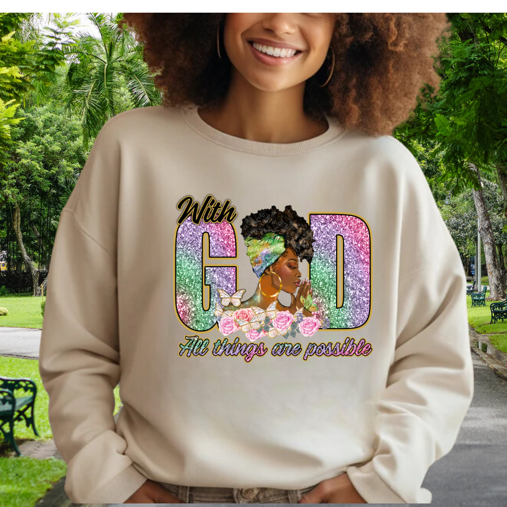 Beautiful Graceful in Prayer Sweatshirt - Kim’s Signature Beauty & Accessories    