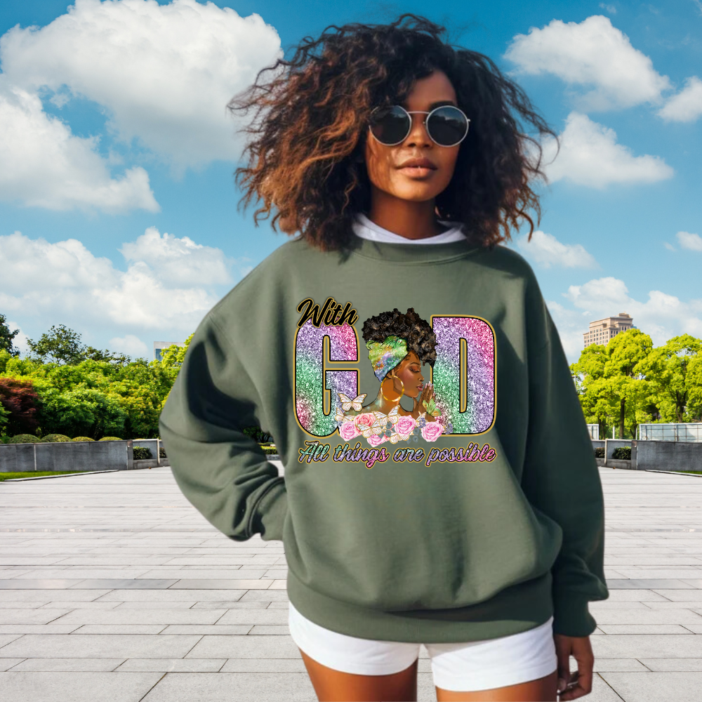 Beautiful Graceful in Prayer Sweatshirt - Kim’s Signature Beauty & Accessories    