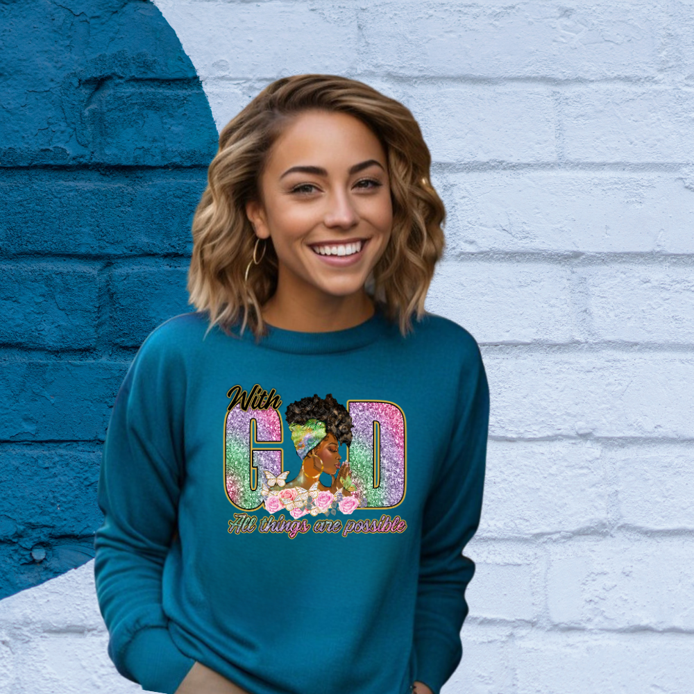 Beautiful Graceful in Prayer Sweatshirt - Kim’s Signature Beauty & Accessories    