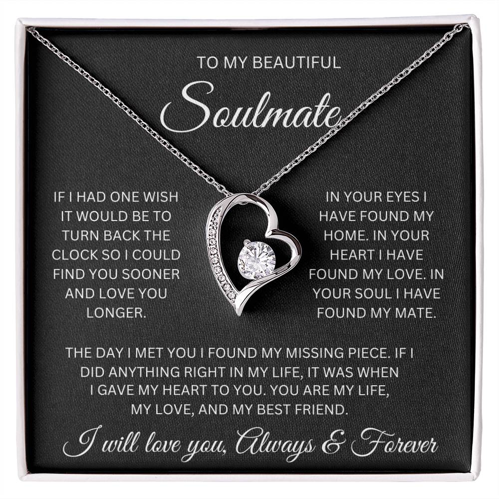 Beautiful Soulmate & Best Friend Message card Necklace. - Kim’s Signature Beauty & Accessories    