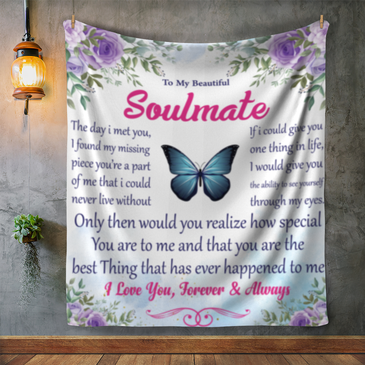 Beautiful Soulmate Blanket (50x60) - Kim’s Signature Beauty & Accessories    