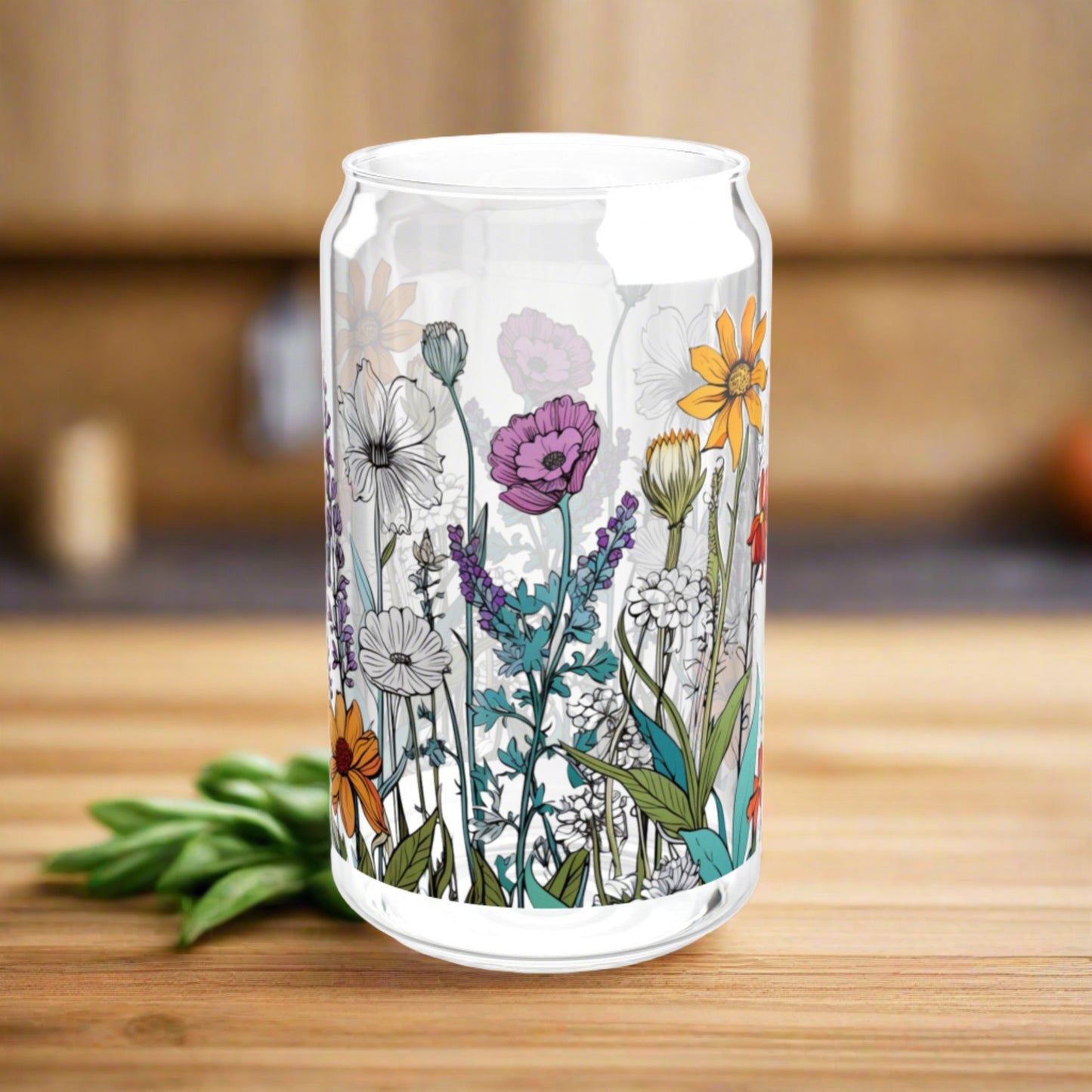 Beautiful Wildflowers Sipper Glass - Kim’s Signature Beauty & Accessories    