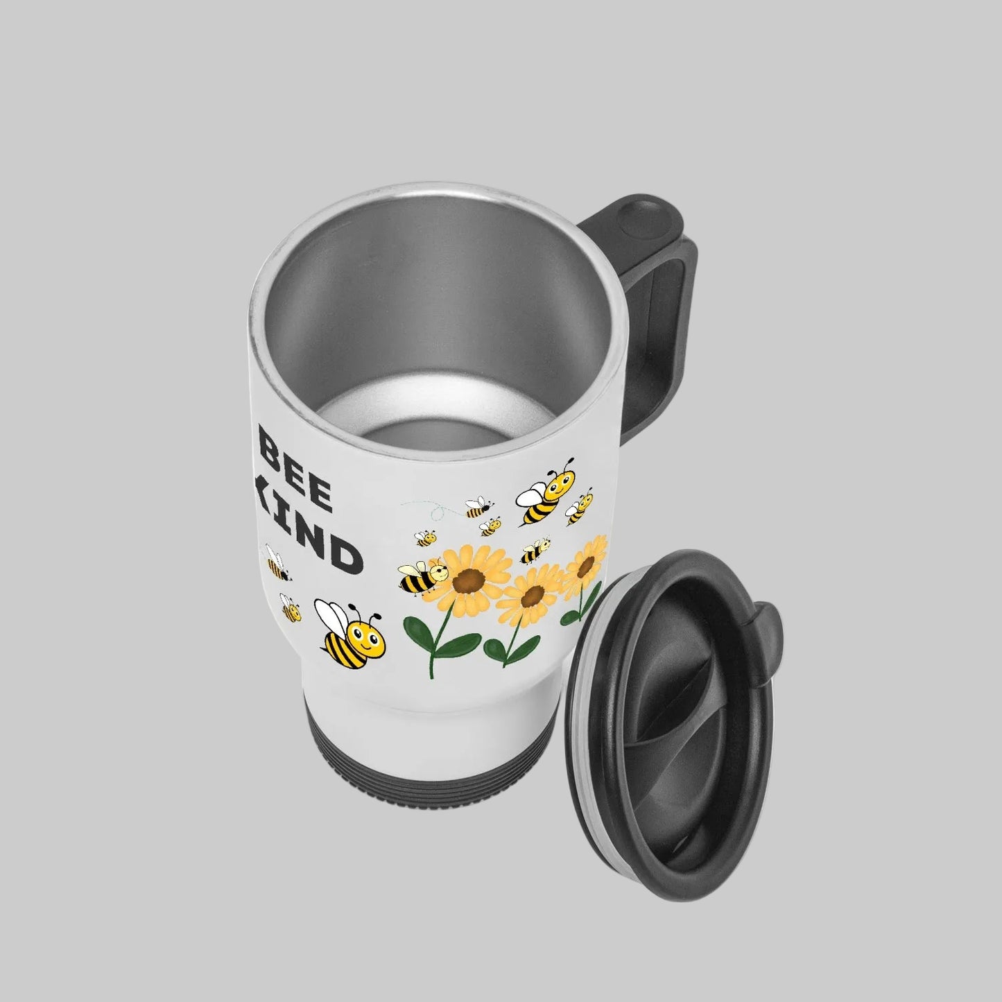 Bee Kind - 20oz Insulated Tumbler (With Handle) - Kim’s Signature Beauty & Accessories    