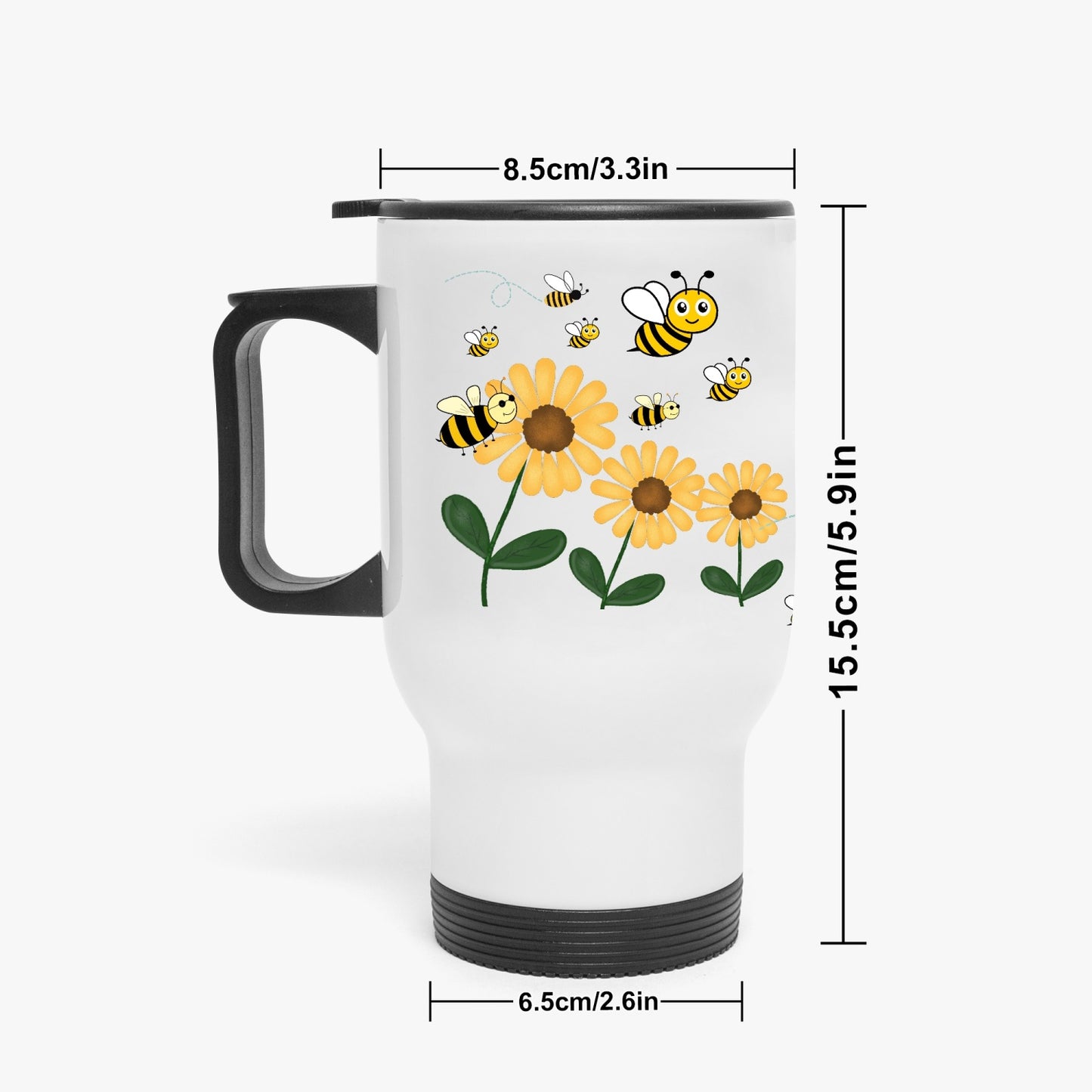 Bee Kind - 20oz Insulated Tumbler (With Handle) - Kim’s Signature Beauty & Accessories    