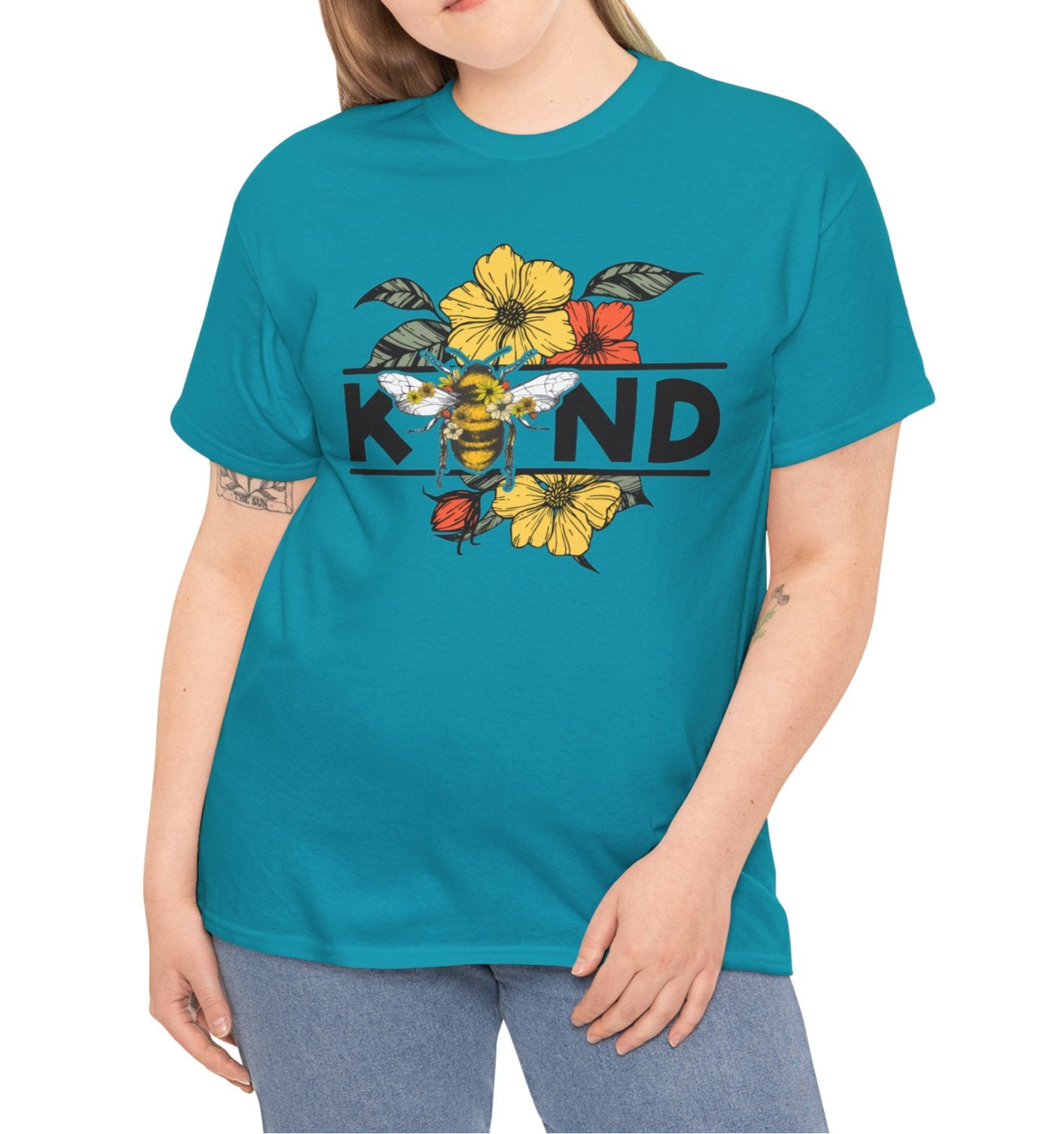 Bee Kind Cotton Tee - Kim’s Signature Beauty & Accessories    