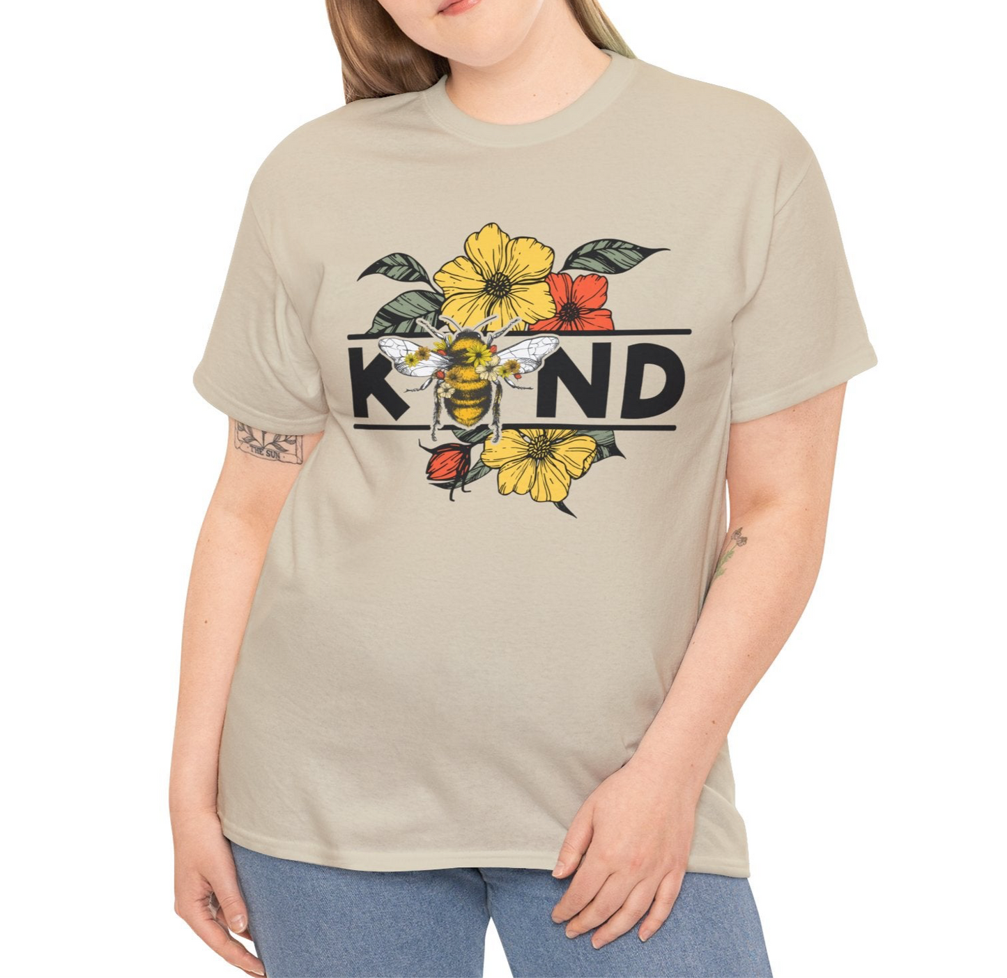 Bee Kind Cotton Tee - Kim’s Signature Beauty & Accessories    