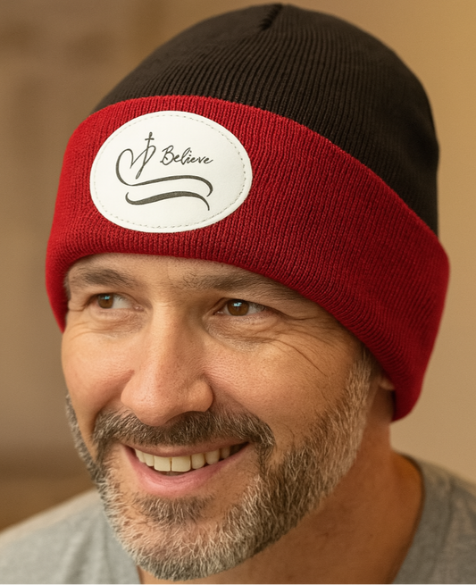 Believe Knit Beanie – Inspirational Faith Winter Hat - Kim’s Signature Beauty & Accessories    
