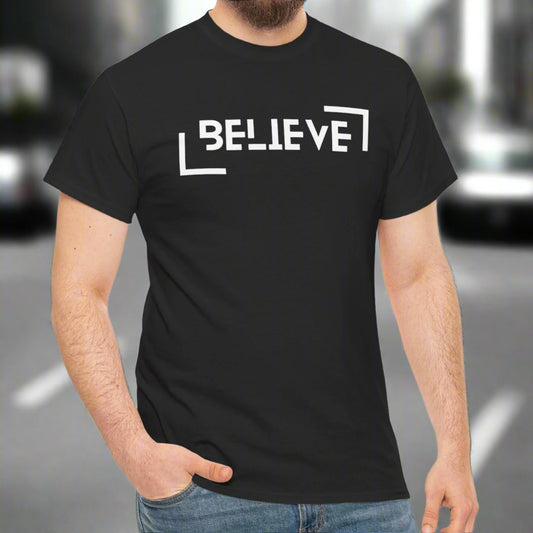Believe Unisex Cotton Tee - Kim’s Signature Beauty & Accessories    
