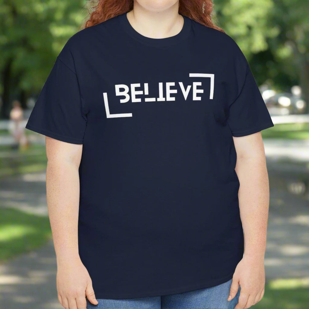 Believe Unisex Cotton Tee - Kim’s Signature Beauty & Accessories    